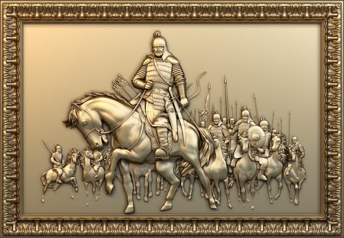 3D model Warrior on a horse (STL)