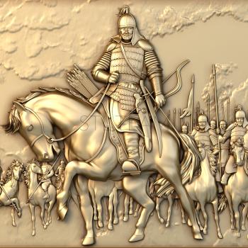 3D model Warrior on a horse (STL)