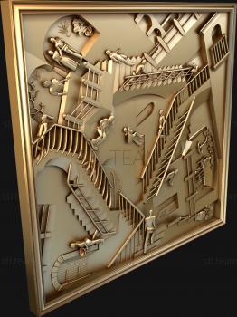 3D модель Гравюра Лестницы М.К.Эшер. (STL)