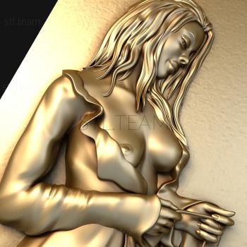 3D model The girl in the blouse (STL)