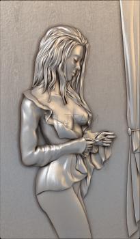 3D модель Девушка в блузе (STL)