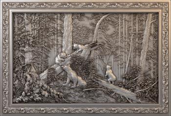 3D model Bears in the forest I. I. Shishkin (STL)