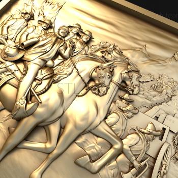 3D model Battle of the horsemen (STL)