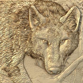 3D модель Морда волка (STL)