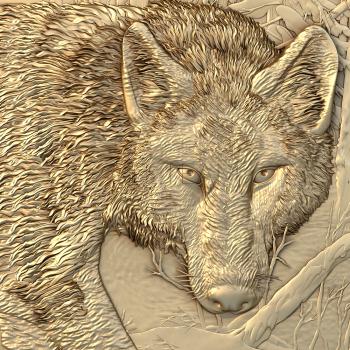 3D model The wolf's face (STL)