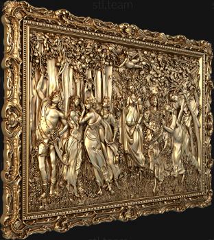 3D model Sandro Botticelli's Spring frame-1 (STL)