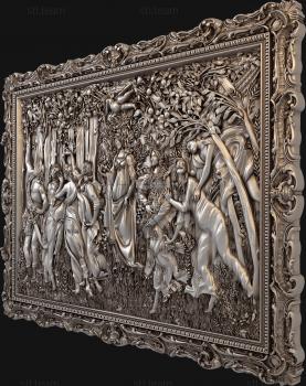 3D model Sandro Botticelli's Spring frame-1 (STL)