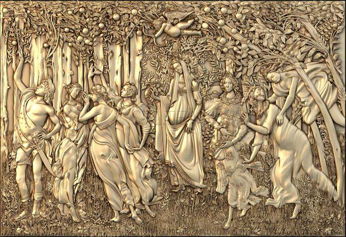 Панно художественные Sandro Botticelli Spring unframed