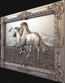 3D model A pair of horses (STL)