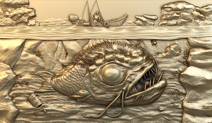 3D модель Страшная рыба (STL)