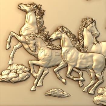 3D model Horses in the clouds (STL)