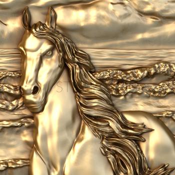 3D model Horse by the river (STL)