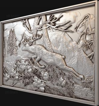 3D model Jumping deer (STL)