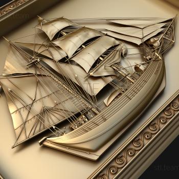 3D model Sailboat (STL)