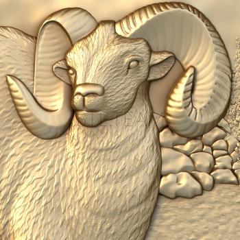 3D model The big-horned ram (STL)