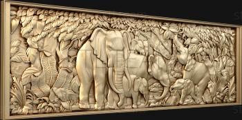 3D model Framed elephants (STL)