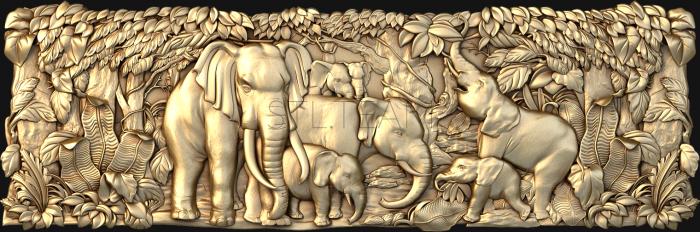 Панно художественные Elephants
