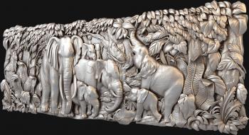 3D model Elephants (STL)
