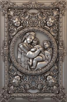 3D model Madonna and child and angel-1 (STL)