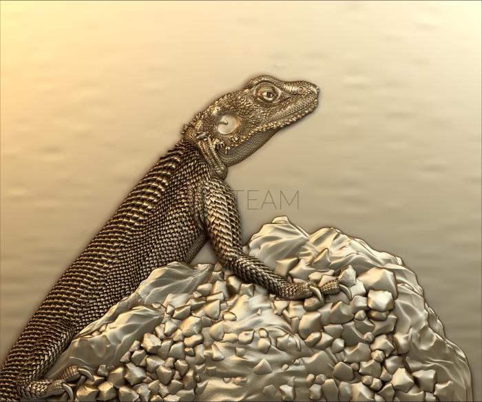 3D model Monitor lizard (STL)