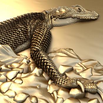 3D model Monitor lizard (STL)