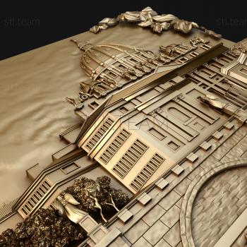 3D model Temple by the bridge (STL)