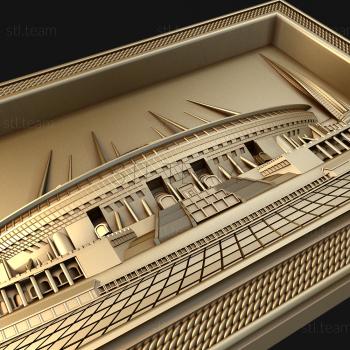 3D модель Крытый стадион (STL)