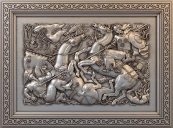 3D model Battle of the horsemen (STL)