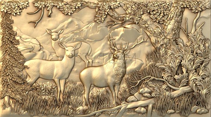 3D model Deer in the forest (STL)