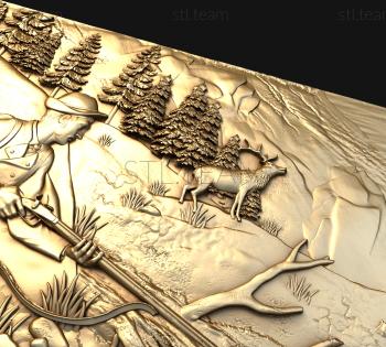 3D model Deer hunting (STL)