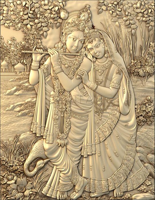 Панно художественные Shiva and parvati
