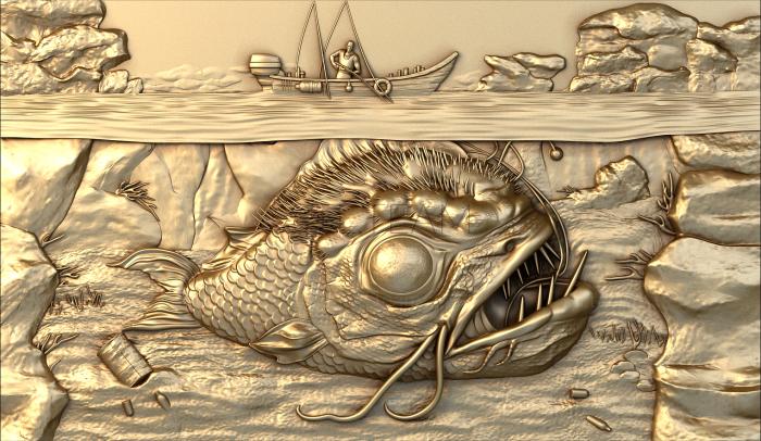 3D модель Рыба-монстр (STL)