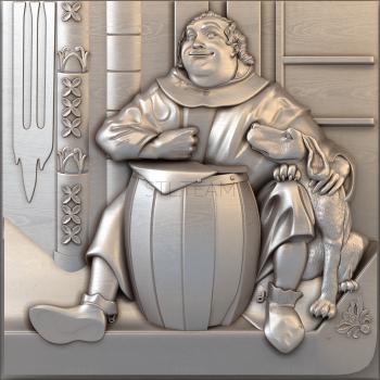 3D model The monk and the dog (STL)