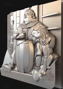 3D model The monk and the dog (STL)