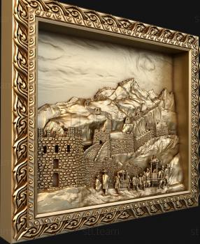 3D модель Крепость в горах (STL)