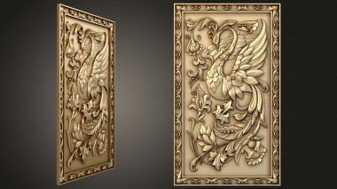 3D model Vertical panel with the Firebird (STL)