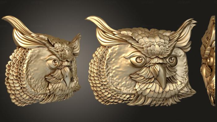 3D model Owl head (STL)