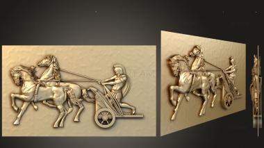 3D model Panel with a chariot (STL)