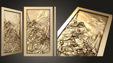 3D model Military panels on the mountain (STL)