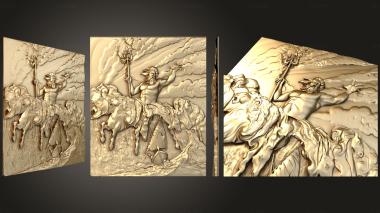 3D model Panel Neptune during a storm (STL)