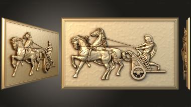 3D model Panel with a chariot (STL)
