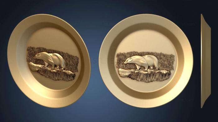 3D model Badger plate version1 (STL)
