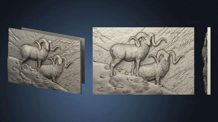3D model Mountain goats (STL)