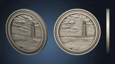 3D model Panel lighthouse on the shore (STL)