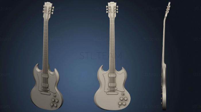 3D модель Гитара из бронзы (STL)