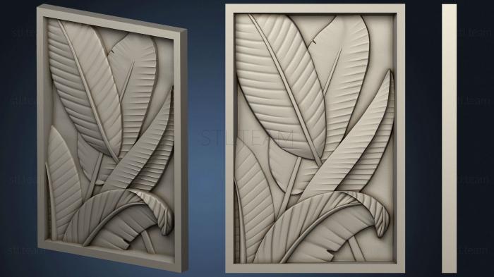 3D модель Панно листья (STL)