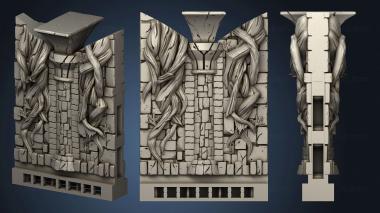 3D model Wizard Tower Wall Column (STL)