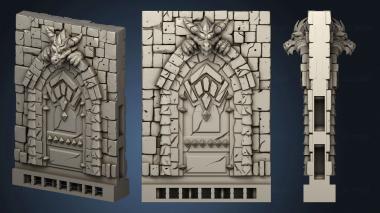 3D model Wizard Tower Wall Door (STL)