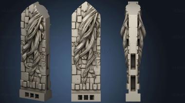 3D model Wizard Tower Wall Half (STL)