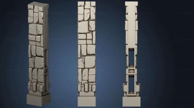 3D model Wizard Tower Wall Pilar (STL)